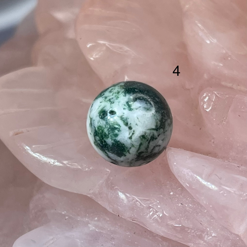 54656  Агат Моховой Бусина 10мм