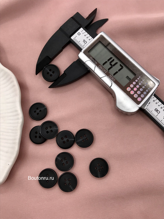 Пуговицы на прокол черные с белыми прожилками