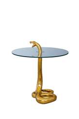 Кофейный стол "Змея" золото