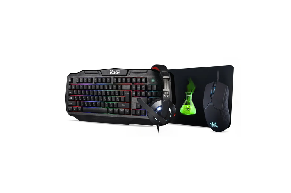 Клавиатура+мышь+гарнитура+коврик Smartbuy SBC-775G-K