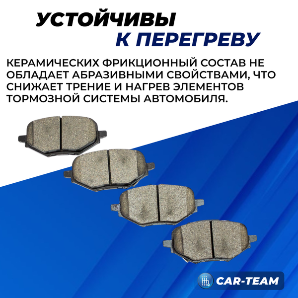 Колодки тормозные задние (керамические) Changan UNI-K, CS75 (арт. ZCP-1259)