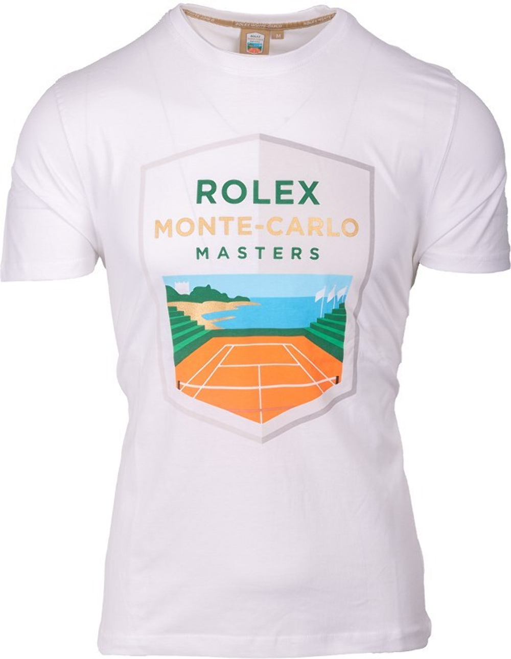 Мужская теннисная футболка Monte-Carlo Rolex Masters Logo Print T-Shirt - white
