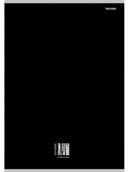 Тетрадь А4 80л кл. скоба Проф-Пресс "Минимализм в черном - 2" (203*273мм)