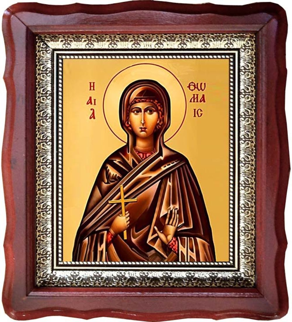 Фомаида Александрийская (Египетская) мученица. Икона на холсте в киоте.