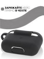 Чехол КАРТОФАН для Apple AirPods Pro (арт. AIRPRO-SLIM-SILICON-01-BLACK)