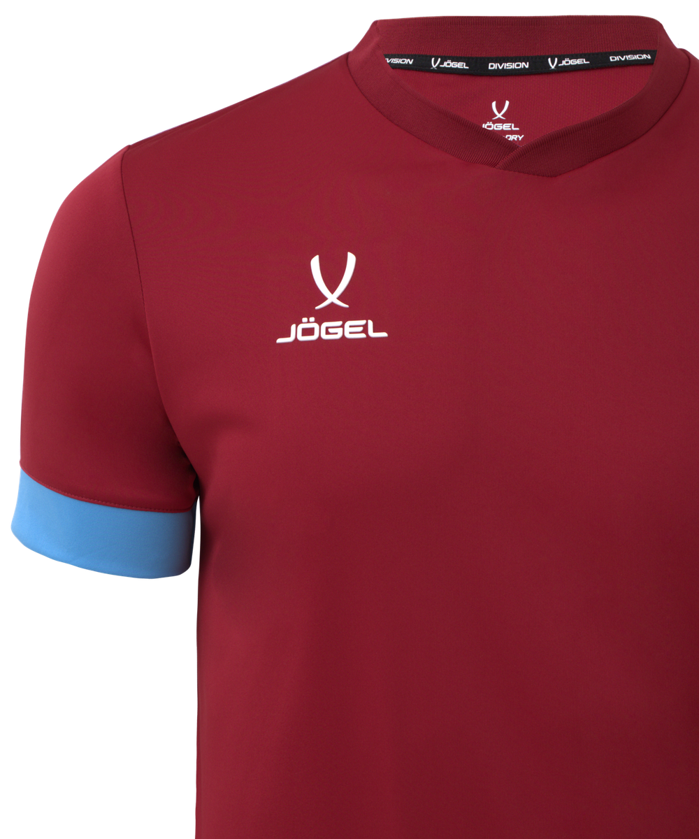 Футболка игровая DIVISION PerFormDRY Union Jersey, гранатовый/голубой/белый