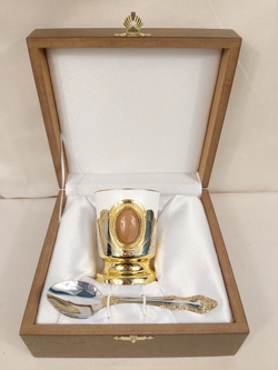 Кофейный набор с агатом "Важная персона" № 2