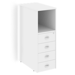 Оникс Тумба с подсветкой 4 ящика завершающая, левая O.R-TV-4.S (L)  436*767*1185