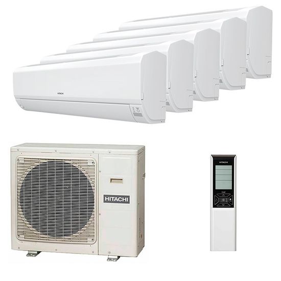 Мультисплит система на 5 комнат Hitachi RAK-15QPE x 5 / RAM-90NP5E