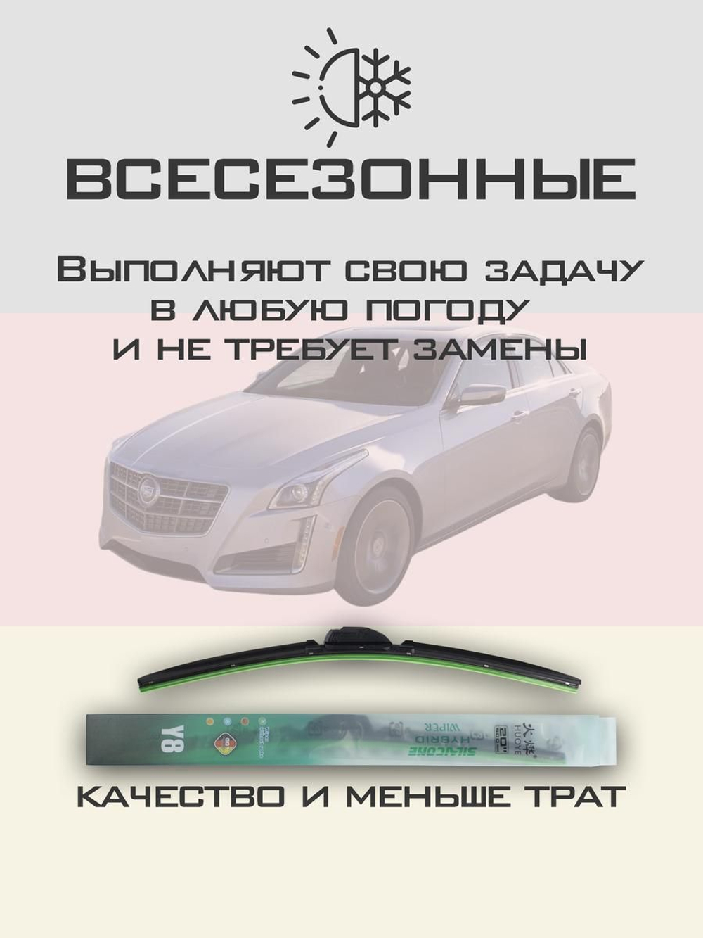 Щетки стеклоочистителя HUOYE Y8 600/450 мм на BYD SealU | Push button