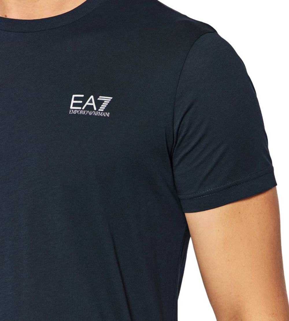 Мужская теннисная футболка EA7 Man Jersey T-Shirt - night blue