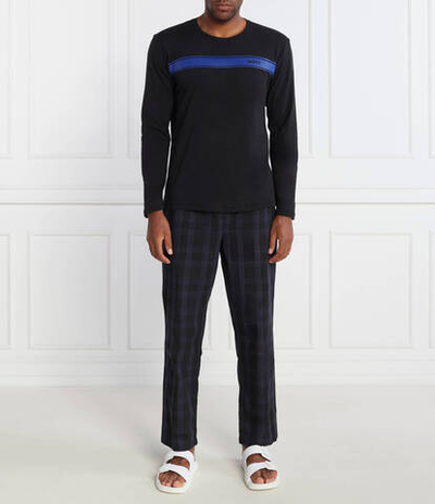 Пижамы Urban Long Set BOSS BLACK - темно-синий(50501819)