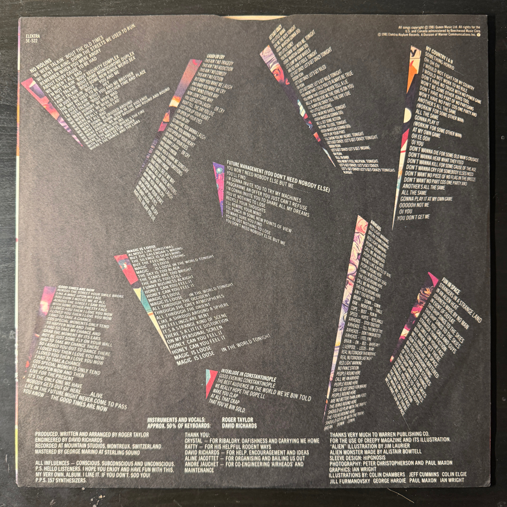 Roger Taylor ‎– Roger Taylor's Fun In Space (Япония 1981г.) Т