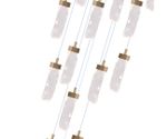 Люстра каскадная Астен латунь d50 h250 Led 90W (3000K)