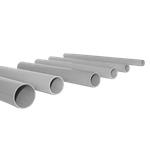 Труба гладкая ПВХ жесткая d32 мм (3 м) (72 м/уп) серая EKF-Plast