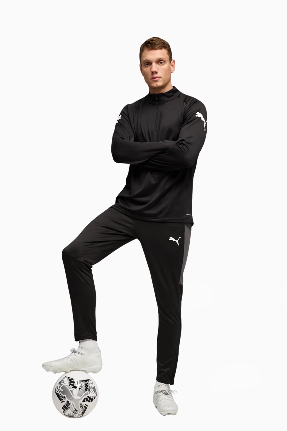 Кофта Puma IndividualLIGA 1/4 Zip Top - черный