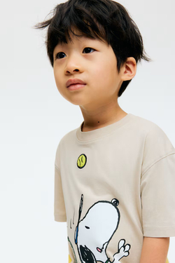 H&M Футболка с принтом, земляной