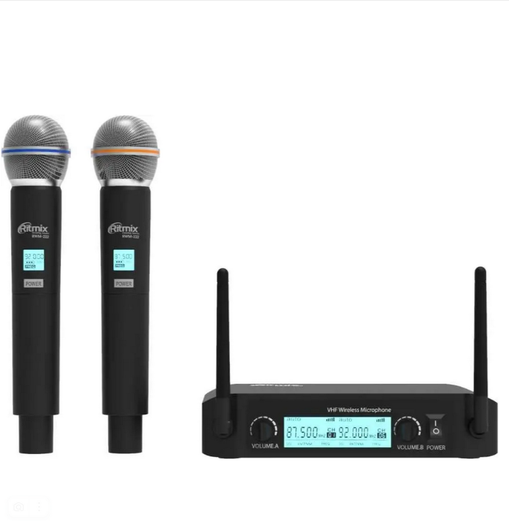 Микрофон беспроводной Ritmix RWM-222 микрофонная система