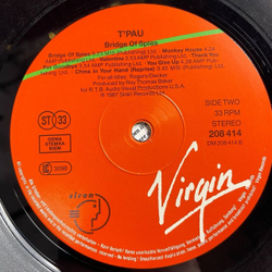Винтажная виниловая пластинка LP T'Pau (Germany 1987)