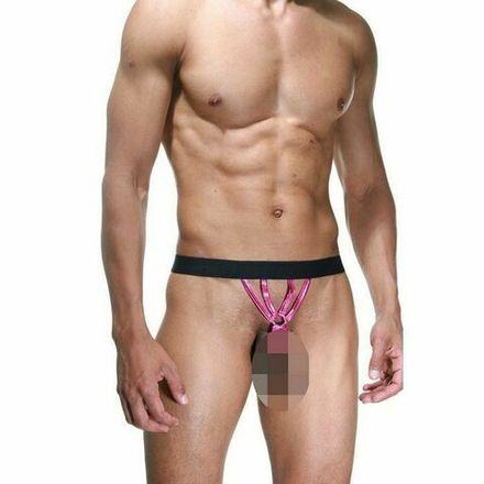 Мужские трусы стринги фуксия LaBlinque LB15382