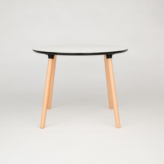 Обеденный стол Copine 100 см меламин белый | Купить в StoreForHome.ru