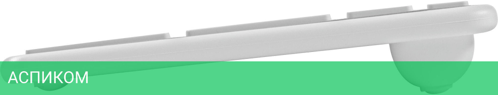 Клавиатура Acer OKR301 белый/серебристый (ZL.KBDEE.015)