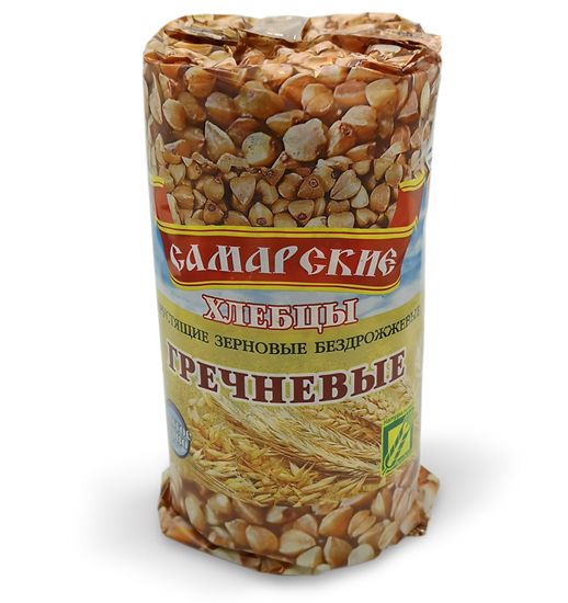 Хлебцы Самарские круглые Гречневые, 100г.
