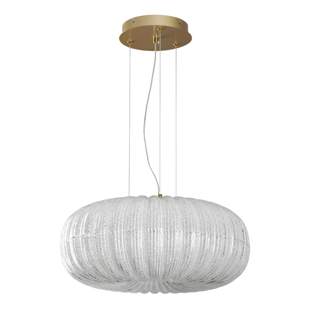 7720/48L PIKO LED SN 572 Светильник металл/стекло/прозрачный/золотой LED 48Вт 3000-6500K D500 IP20 пульт ДУ ANGELO