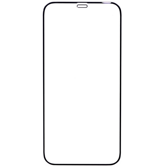 Защитное стекло для iPhone 12 и 12 Pro с черной рамкой 2,5D Full Glue