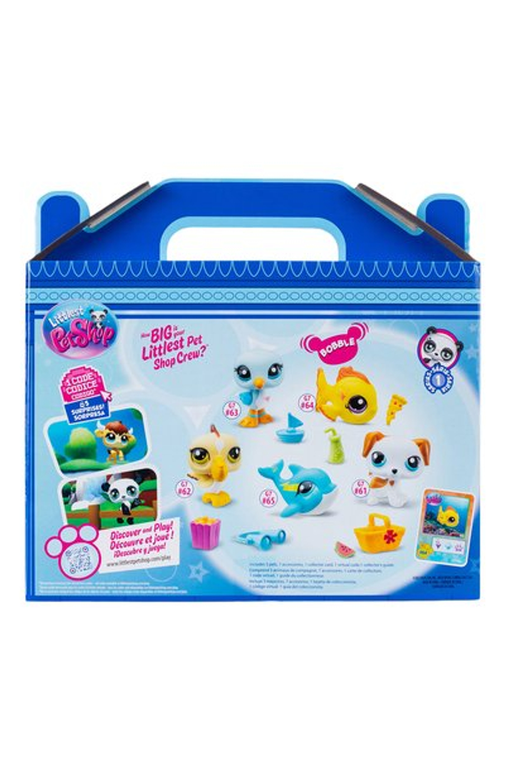 Набор Пляж пять фигурок мини-животных с аксесс