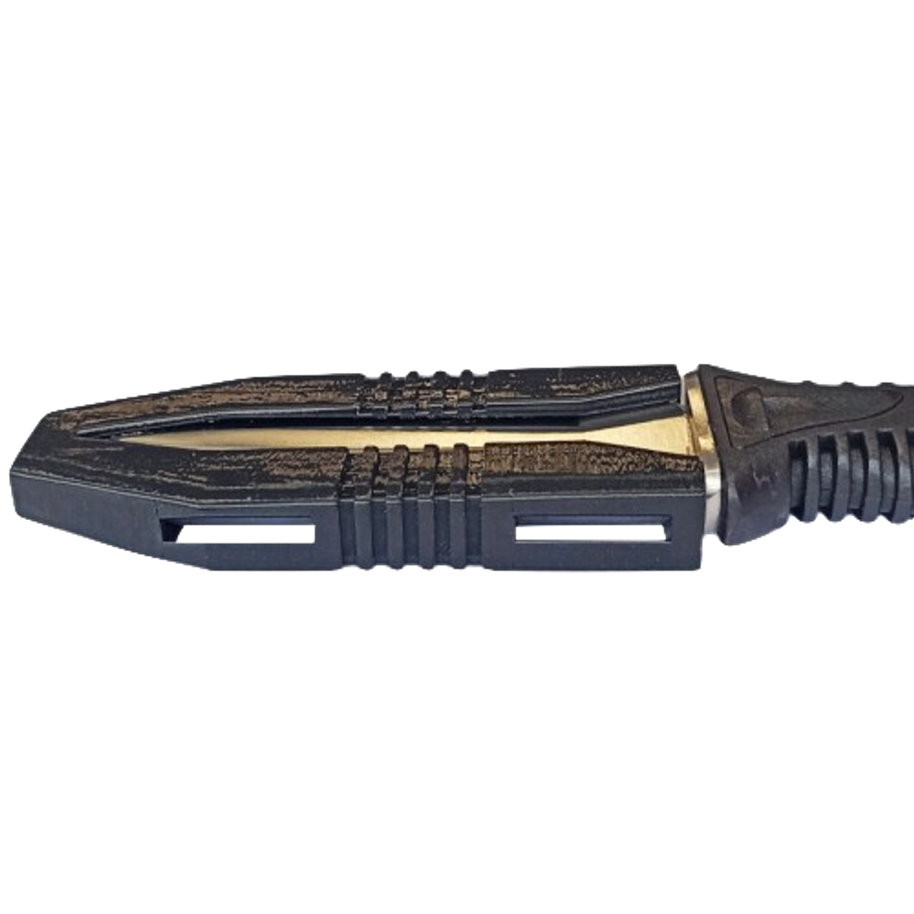 Нож подводника DELFiN Talons Pro Чёрный с магнитными ножнами