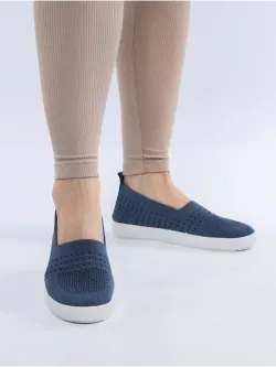 Мокасины летние текстильные