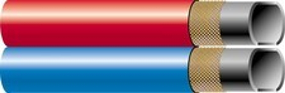 Рукав для сварки кислородной/ацетиленовой спаренный DN 009 OD 15 Р=20 серия GOX/GAC TWIN