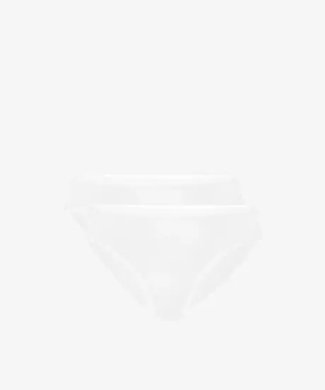 Трусы (2шт) женские слипы бикини Atlantic 2BLP-055,светлый экру