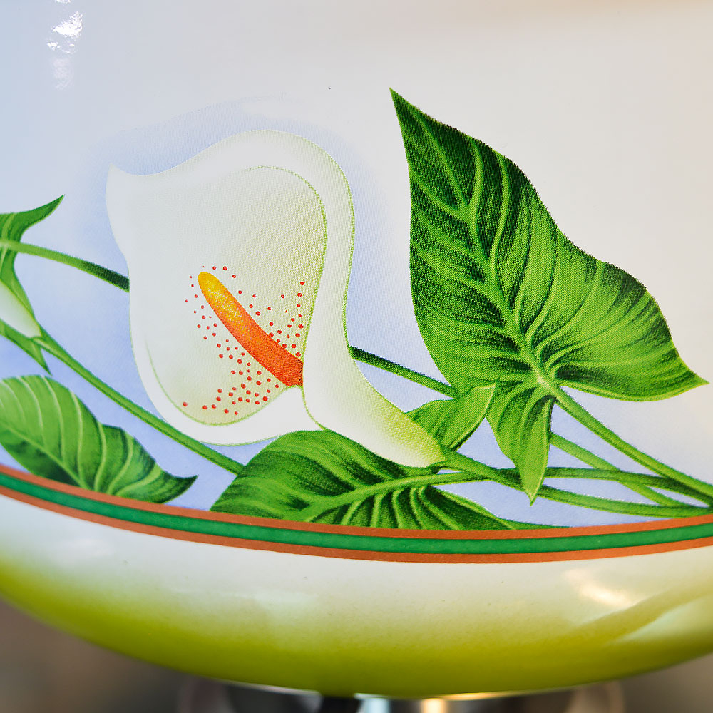 Кастрюля 5,5л коническая "Каллы"