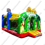 Коммерческий надувной батут "Законы джунглей" 6*4*2,8 м