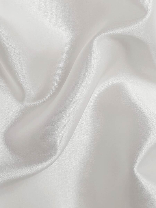 Атлас, белый, плотный, глянцевый Скарлет