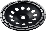 STAYER Double d 180 мм, Двухрядная алмазная шлифовальная чашка (33381-180)