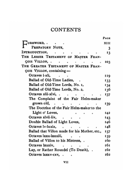 The poems of Master François Villon of Paris | François Villon