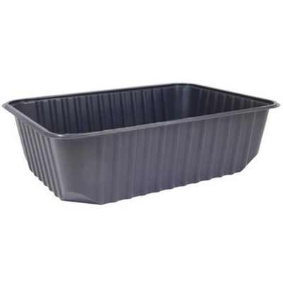 Плоское Дно контейнера 750 г (186х132х51,8) UpaxUnity (100/500 шт.) ЧЕРНОЕ