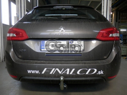 Фаркоп оцинкованный Galia C068A для Citroen C4 Picasso, C4 Grand Picasso 2013-, Peugeot 308 хетчбек, универсал 2013-(паспорт и сертификат в комплекте)(без электрики)