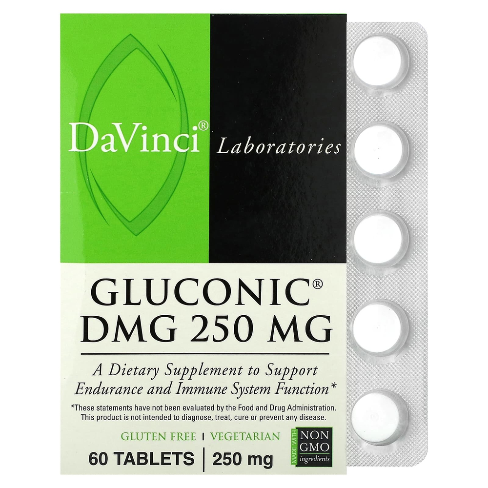 DaVinci Laboratories, Глюконик DMG, 250 мг, 60 таблеток