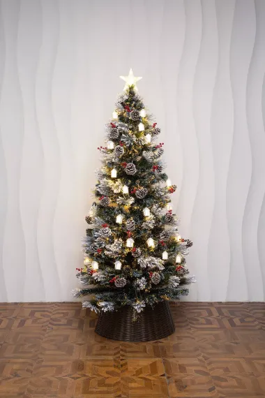 Оптоволоконная елка с LED лампочками Сказочная 150 см., леска+пвх, контроллер (Т2121-150)