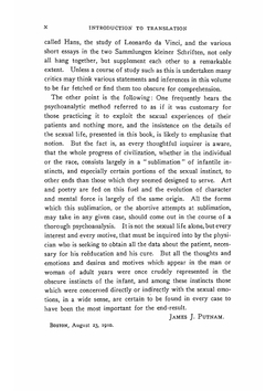 Three Contributions to the Sexual Theory | Sigmund Freud