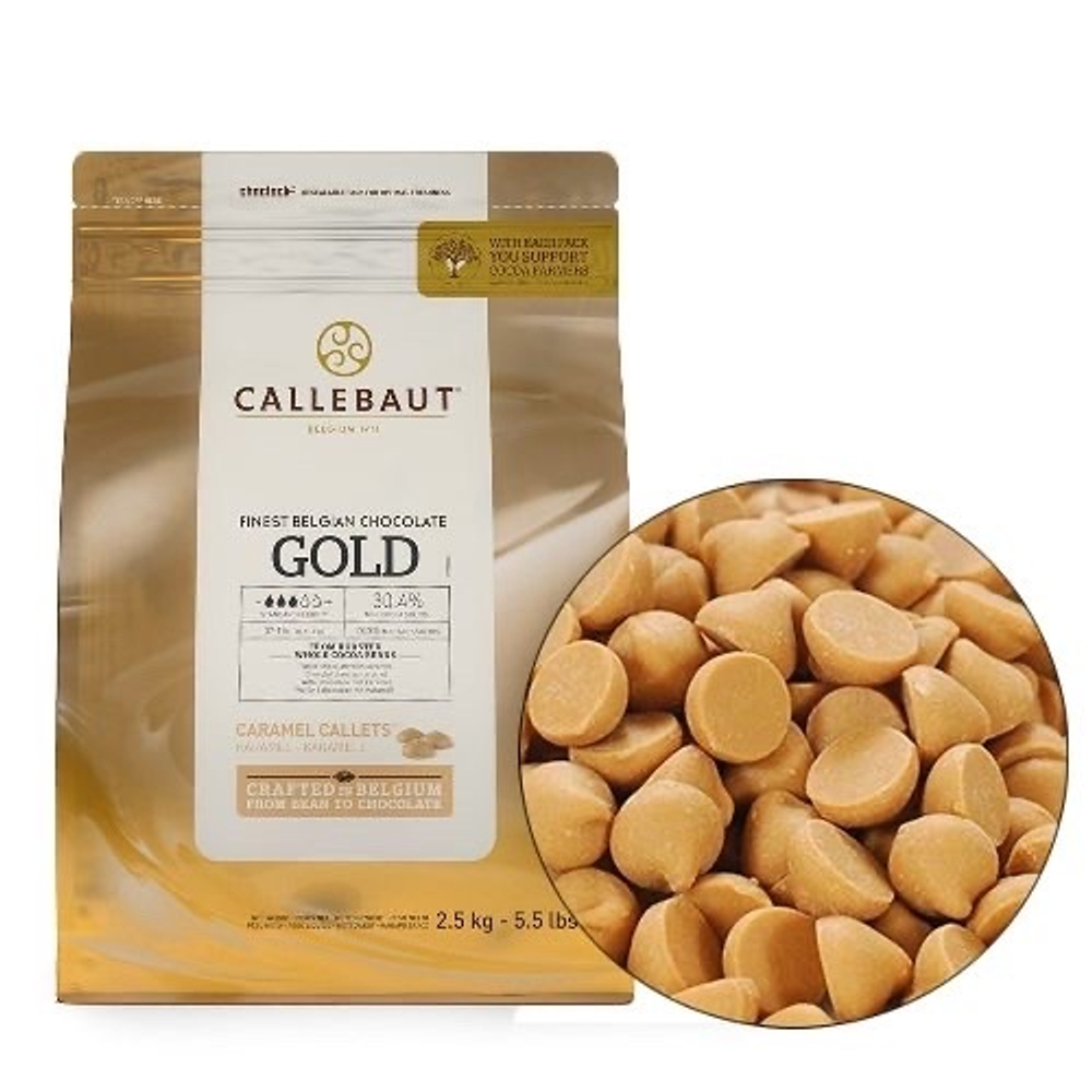 Шоколад карамельный белый Barry Callebaut ,100гр 30,4% 3капли