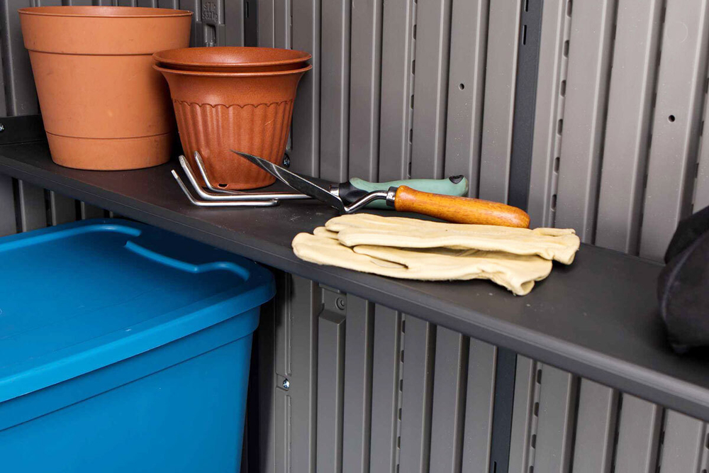 Пластиковый хозблок LifeTime WoodLook 8x10