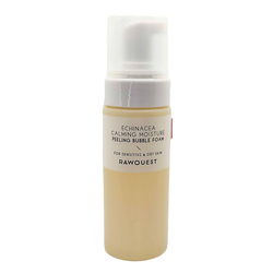 Успокаивающая кислородная пилинг-пенка с эхинацеей RAWQUEST Echinacea Calming Moisture Peeling Bubble Foam для чувствительной кожи, увлажнение,мягкое отшелушивание AHA/PHA ,150 мл