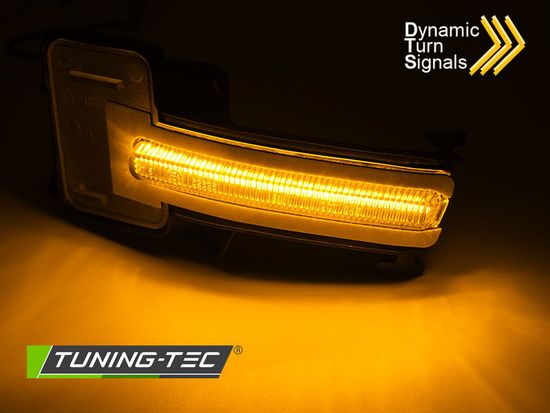 Динамические указатели поворота на зеркала заднего вида   WHITE LED SEQ для HONDA CIVIC X 16-21