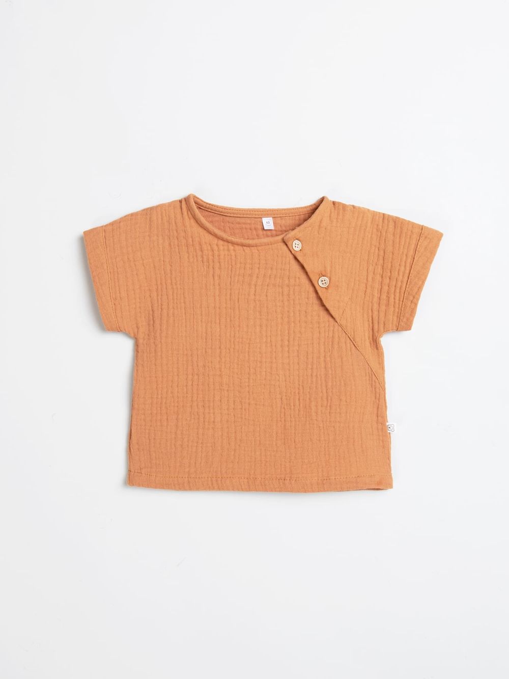 Рубашка муслиновая "Корица" 0+