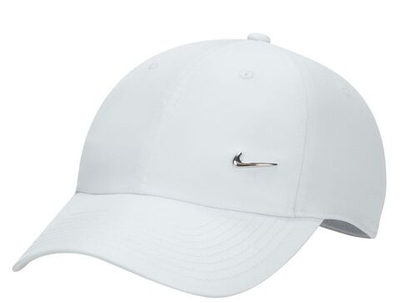 Теннисная кепка Nike Dri-Fit Club Unstructured Metal Swoosh Cap - pure platinum/metalic silver